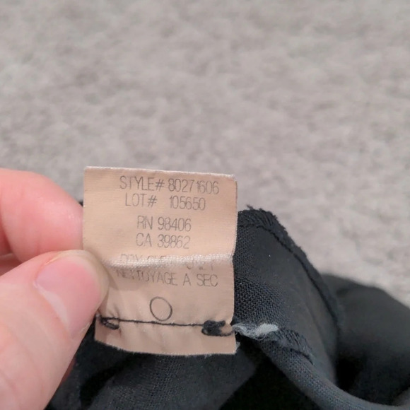 Theory black Wool blend elastic ruched waistband hidden pocket Ivon Dress Sz 2 - Picture 8 of 12